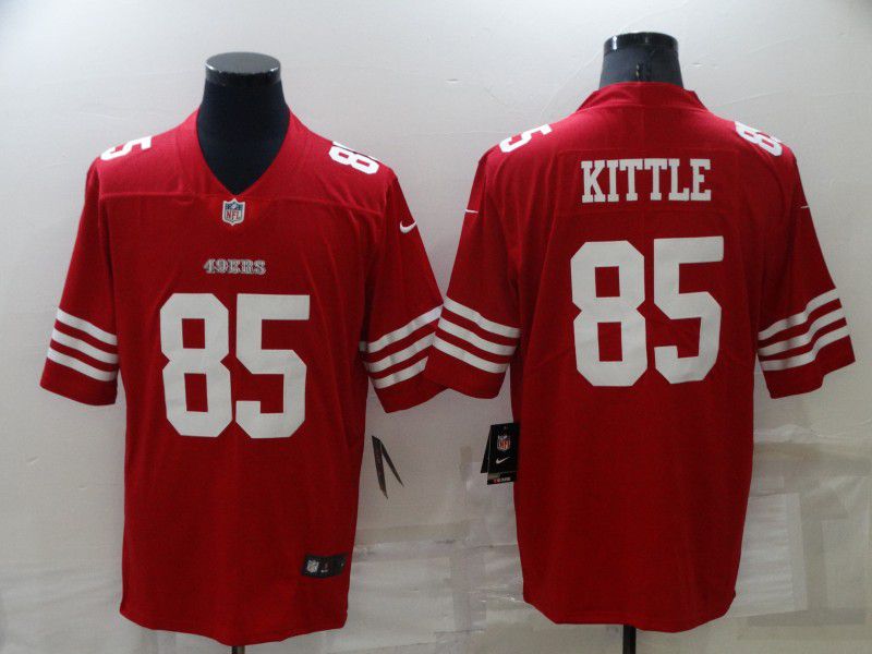 Men San Francisco 49ers #85 Kittle Red New 2022 Nike Limited Vapor Untouchable NFL Jersey->new york yankees->MLB Jersey